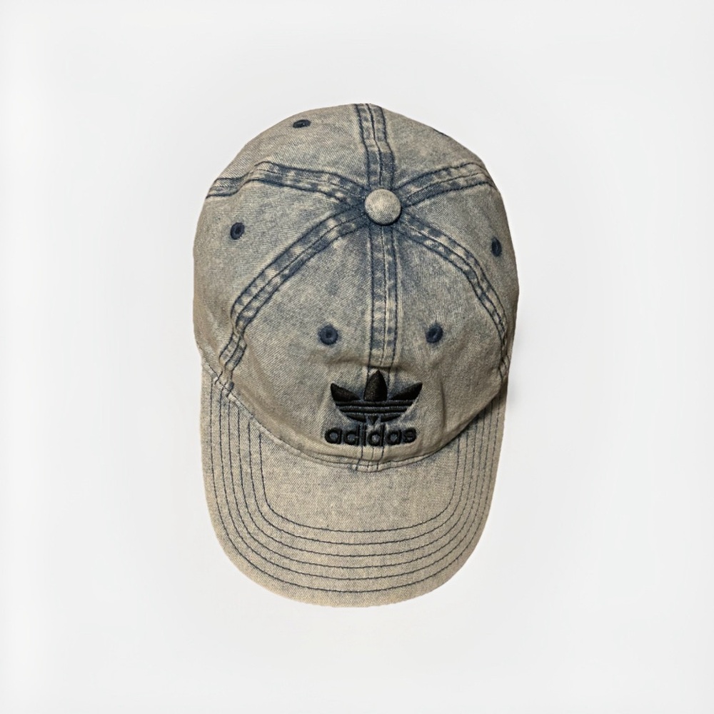 Adidas Washed Denim Cap with Black Logo - Picture 5 of 12